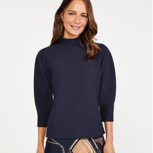 NWT Ann Taylor Ottoman Turtleneck Top in Navy